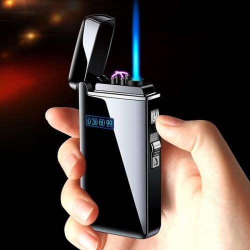 Windproof Unusual Funny Gas Lighter Metal Mini Torch/Turbo Lighter Cigarette Charging USB Lighters Cigar Smoking Accessories