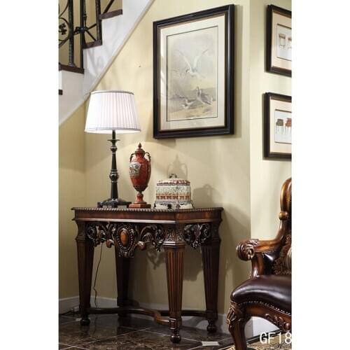 Vintage hand carved console table side table solid birch wood very luxury GF18