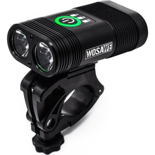 WOSAWE Cycling Bicycle Light 2400 Lumen XML LED lamp Bike Front Light USB Flashlight Rechargeable 18650 Batteries With holder