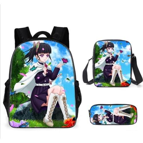Japanese cartoon character Li Hualuo xiangnaihu ghost blade three piece schoolbag schoolbag schoolgirl Backpack