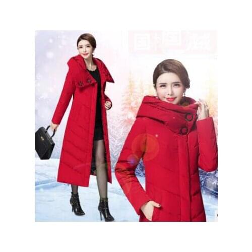 Plus Size 3XL Winter Down Jacket Women Long Turtleneck Super Warm Duck Dowm Jackets Female Black Coat Parkas LX2211