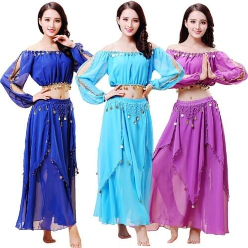 Fashion Adult Belly Dance Dress Women India Dancing Stage Performance Clothing Belly Dance Costume Daily Training