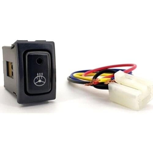 1PC music power supply Recorder Monitor Electronic dog Spotlight Switch Button For Suzuki Jimny 07-15