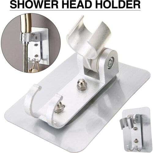 1Pc New Universal Shower Head Holder Adjustable Shower Bracket Strong Adhesive Wall Mount For Smooth Wall Tiles