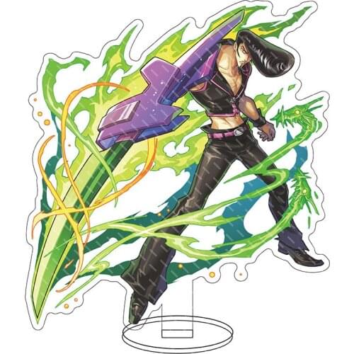 15cm Anime Shaman King AMIDAMARU MANTA OYAMADA YOU ASAKURA Acrylic Figure Stand Display Model Plate Tabletop Decor