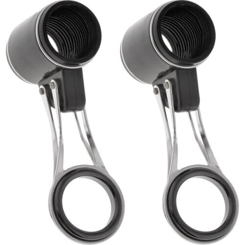 2pcs Folding Stainless Steel Fishing Rod Guides Rings Rod Repair Kit DIY Fishing Rod Pole Accessories Tackles