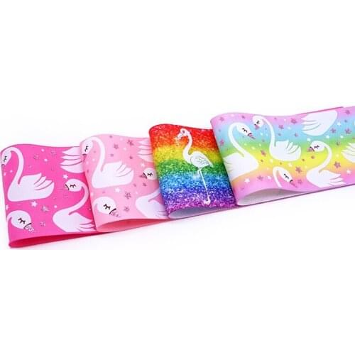 3 inch 75 mm printed foil ribbon 50 yard
