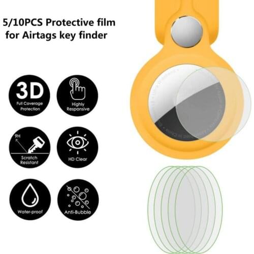 5/10 Pcs Ultra-Thin Clear Screen Protector Compatible For Airtags HD Flexible TPU Protective Film For Airtags Ultra-clear Cover