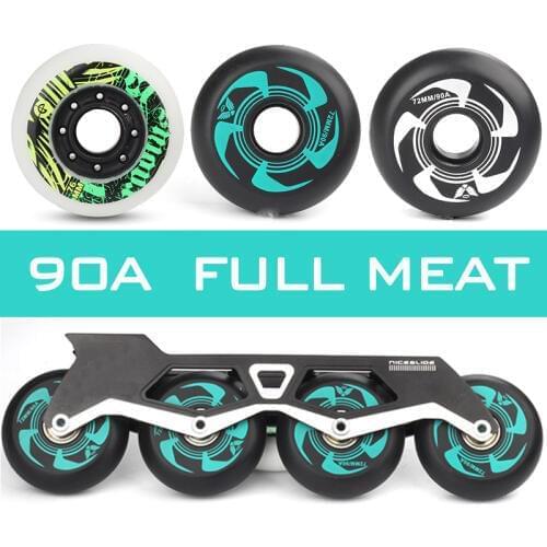 【72mm 76mm 80mm】90A full meat sliding skating wheel for SEBA HV High for Powerslide Roller Skates Tyre Professional Inline Skate