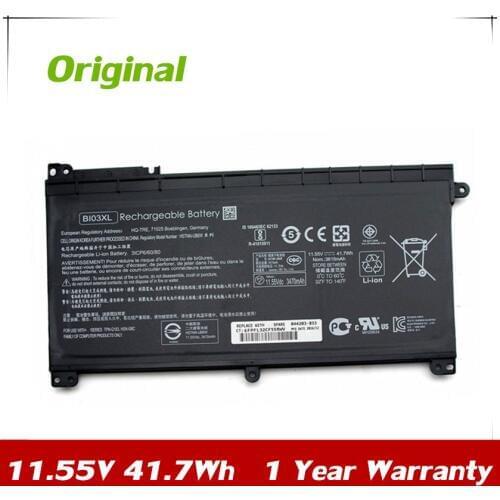 7XINbox 11.55V 41.7Wh Original BI03XL Laptop Battery For HP HSTNN-LB7P 844203-850 843537-421 BI03XL