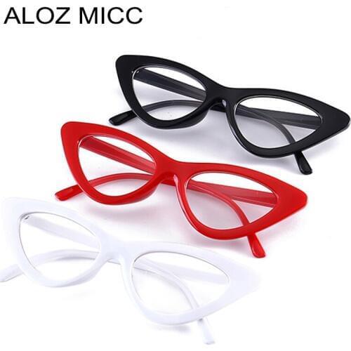 ALOZ MICC New Sexy Cat Eye Optical Glasses Women Clear Eyewear Brand Designer Vintage Clear Eyeglasses Optical Frame oculos Q150