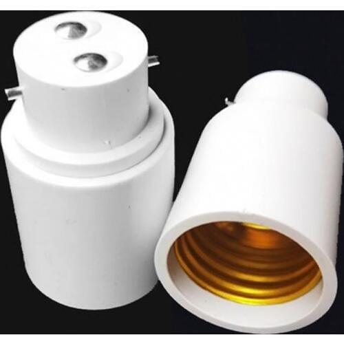 B22 To E27 Lamp Adaptor Connector Light Base Screw Light Bulb Socket Flame Retardant Bakelite Durable Safe Non Electric leakage