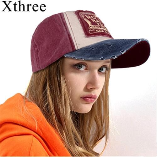 Xthree mens snapback hats baseball cap fitted cap cheap hip hop hats for women gorras curved brim hat cap wholesale