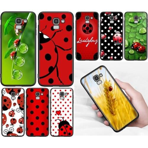 Seven-Star Ladybug Cover For Samsung Galaxy J8 J7 Duo J6 J5 Prime J4 Plus J3 J2 Core 2018 2017 2016 Phone Case