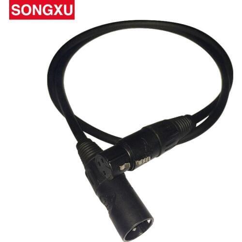 Shielded DMX Cables 3 Pins dmx in and out Signal Connection 1m/2m/5m/10m For Moving head Fog Machine DMX Cable