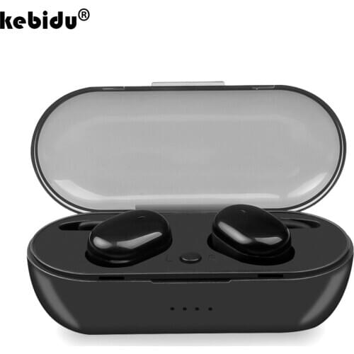 Kebidu Y30 TWS Bluetooth 5.0 Wireless Headphones HiFi IPX5 Waterproof Touch Control Headset For Sports/Game with Microphone