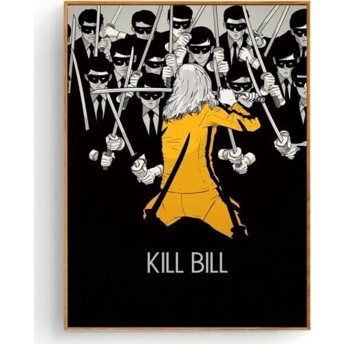 KILL BILL VOLUME FAN Art Silk Fabric Poster And Print Wall Art Picture Painting Home Decor