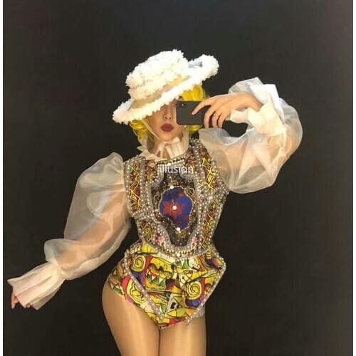 Lolita Style 2 Piece Sets Women Outfits Jacket Shorts Sparky Rhinestone Birthday Party Costume Teams Catwalk Stage Wear Female