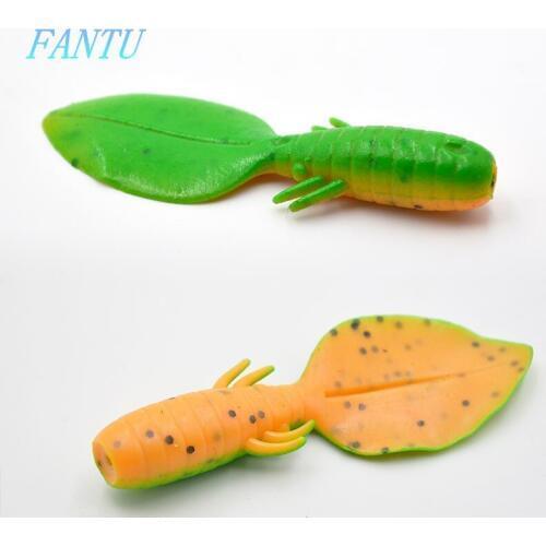 FANTU Soft Lure Lead Jig Head 3g/6.5cm TEXAS RIG Soft Worm Artificial Leurre Peche Baits Bass Mandarin Fish Garrupa