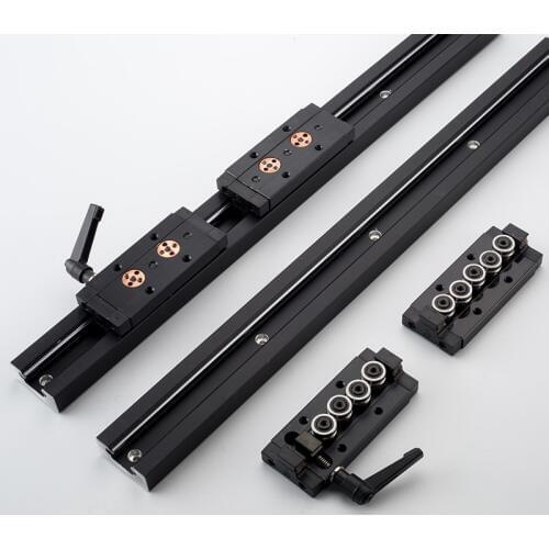 Double Axis Guideway SGR15 2025 Built-in double axle guide rail locking slider Length cutable linear Roller Slider carbon steel