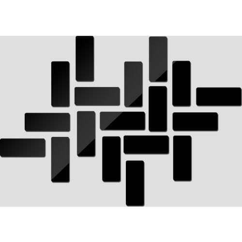 Real 3d diy acrylic mirror wall stickers home decorhot sticker vinilos paredes modern multi-piece package