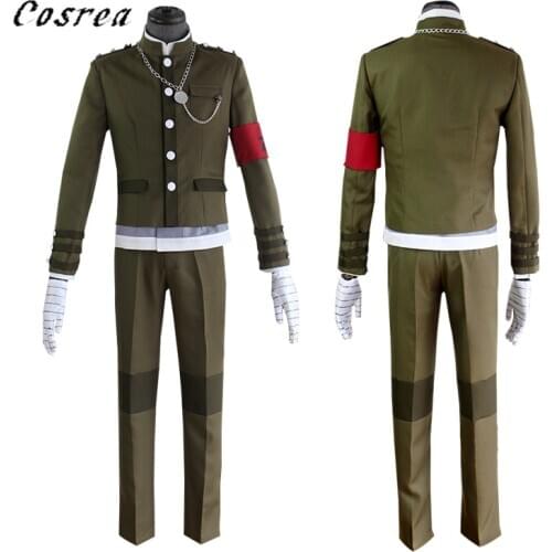 Game Danganronpa Clothes Halloween Mens Dangan Ronpa V3 Killing Harmony Korekiyo Shinguji Cosplay Uniform Wigs Full Set Women