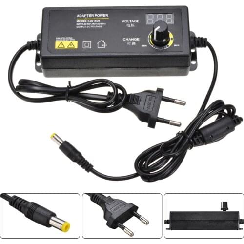 Adjustable AC 100V-240V To DC 3V-24V Power Supply Display Screen Power Lighting Transformers For Led Lamp Light