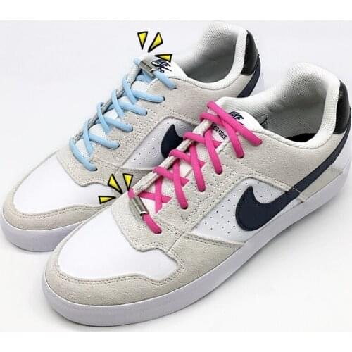1 Pair Tie Shoelaces Metal Lock Shoe Laces for Kids Adult Sneakers Quick Shoelaces Semicircle Shoestrings Shoelaces