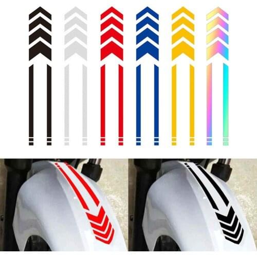 Pesonalized Motorcycle Mudguard Car Sticker Reflective Arrow Line Warning Sticker Electric Car Vinyl Decal Sticker
