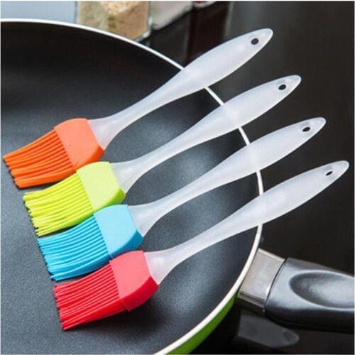 Silicone Baking Bakeware Bread Cook Brushes Pastry Oil BBQ Basting Brush Tool Color Random