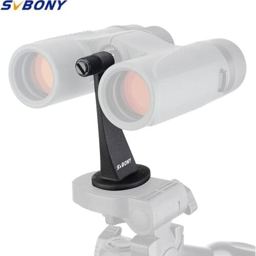 SVBONY SV111 Fully Metal Binoculars Tripod Telescope Mount Adapter 1/4 Inch Threading Black w/ Rubber Ring F9182A