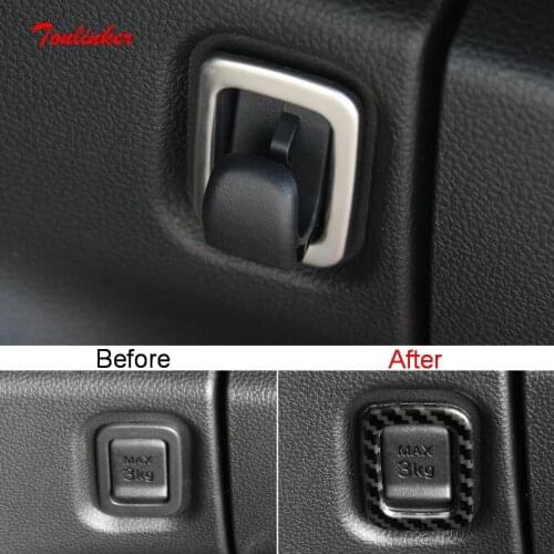 Tonlinker Interior Car Gloves Storage Co-pilot Hook Sticker For GWM HAVAL H6 2021 Car Styling 1PCS Stainless Steel Cover Sticker