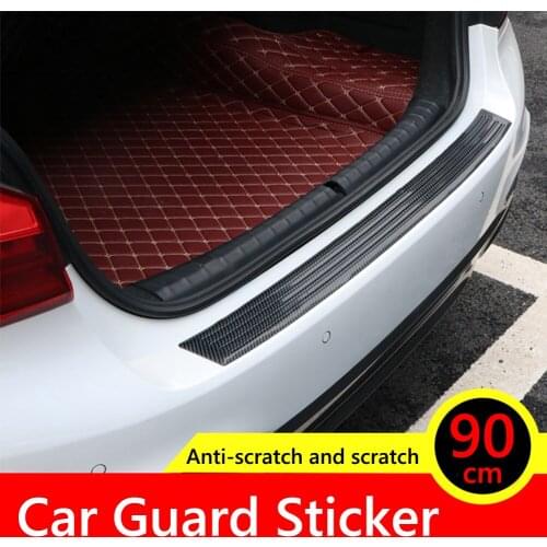Universal Car Trunk Guard Plate Sticker Rear Bumper Trim Protection Strip Pad Protective Styling Mouldings Car Stickers