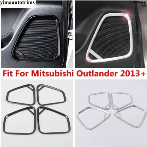 Inner Door Stereo Speaker Audio Loudspeaker Sound Frame Decor Cover Trim For Mitsubishi Outlander 2013 - 2020 ABS Accessories