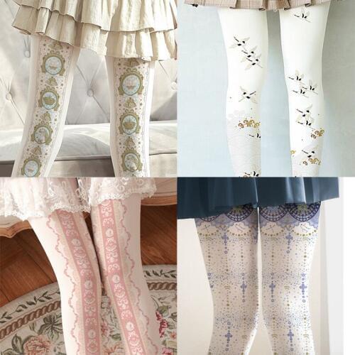 Womens Tight Printed 80d Velvet Pantyhose Female Girls Cute Lolita Fashion Leg Covers 2020 New Spring And Autumn Accessory
