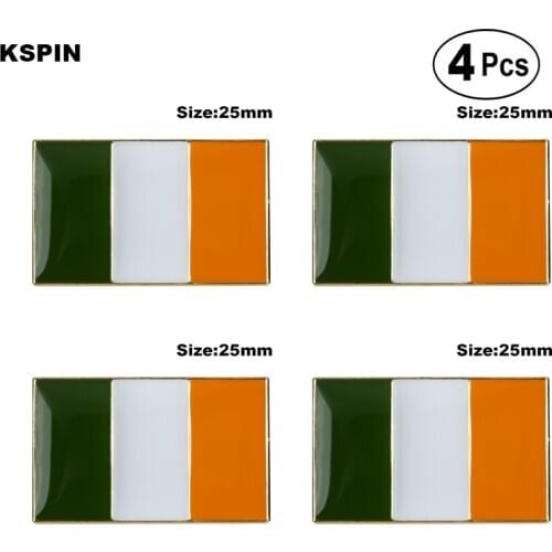 Ireland Brooches Lapel Pin Flag badge Brooch Pins Badges 4pcs