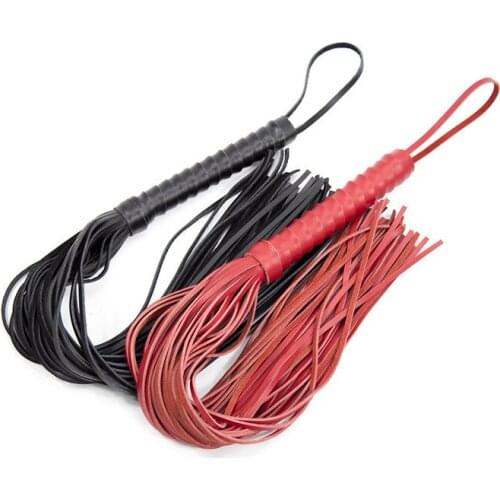 1PC Hand- made Leather Whip Flogger Erotic Toy,68cm Sexy Bondage Whip Games Sex Toys