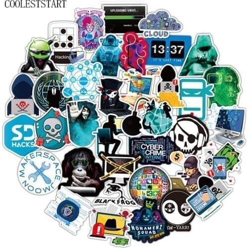 50Pcs/set Hackers Graffiti Stickers Programming Geek Php Java For Motorcycle Phone Skateboards Laptop Luggage Bicycle
