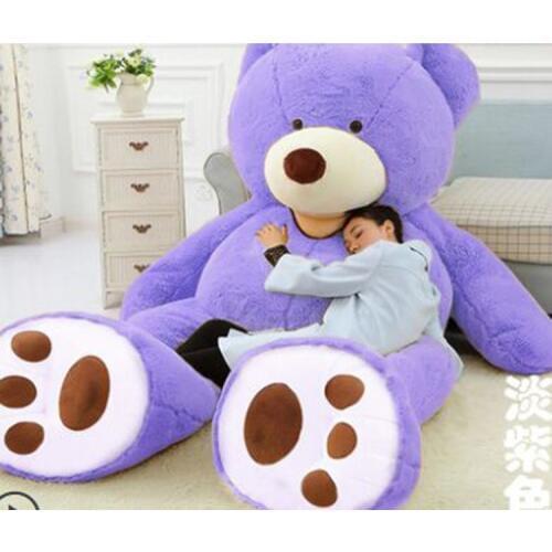 100cm-260cm Unstuffed Big American Giant Bear Skin Teddy Bear Cover DIY Dolls Large Teddy Bear Dolls Big Bear Plush Toy Shell