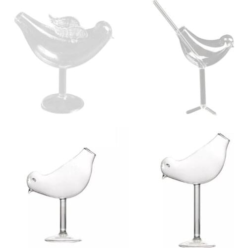 150Ml Creative Bird Shape Cocktail Goblet Glass Personality Molecular Smoked Modelling Glass Fantasy Wine Goblet