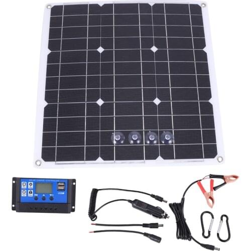 200 Watt 200W Solar Panel Kit with LCD Solar Controller 12V RV Boat Off Grid CNIM Hot