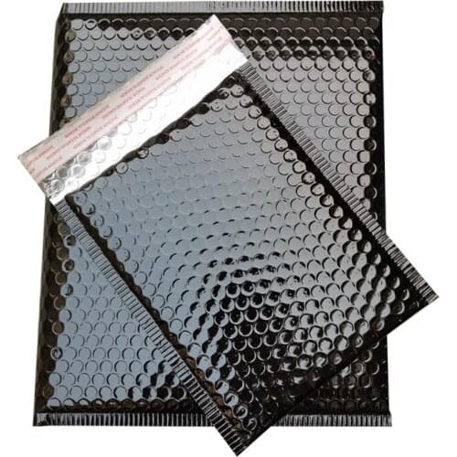30PCS Brilliant Black Aluminum Bubble Bag Black Bubble Envelopes Jet Black Gift Bags