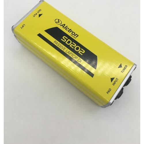 Alctron SD202 high-performance passive DI box for high output instruments balanced your signal
