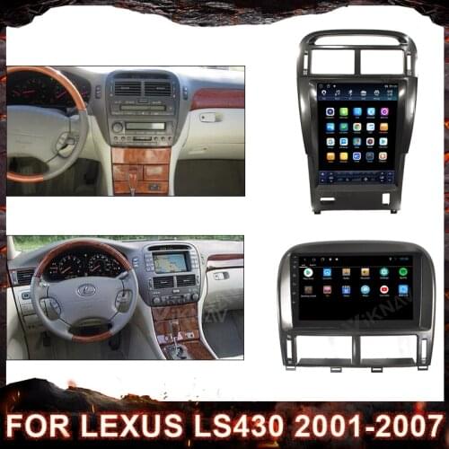 Android DSP Car Radio GPS Multimedia Player For Lexus LS430 2001-2007 Video BT GPS Navigation 2 Din HD Screen Head Unit Carplay
