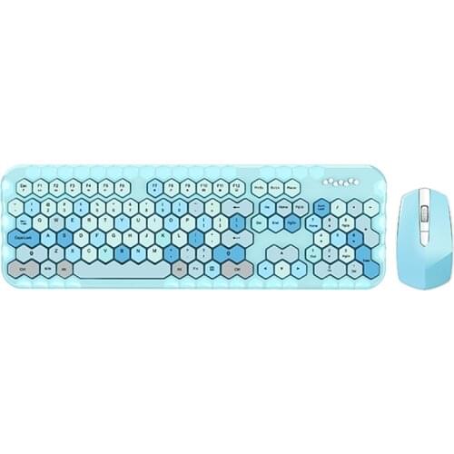 Wireless Keyboard Mouse Set Silent 104 keys Computer Gaming Keyboard and Mouse Combo Pink Multimedia Laptop Desktop keyboard
