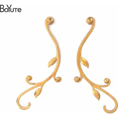 BoYuTe New Arrive (2 Pairs/Bag) 125MM Metal Brass Vine Materials Diy Handmade Jewelry Making Accessories