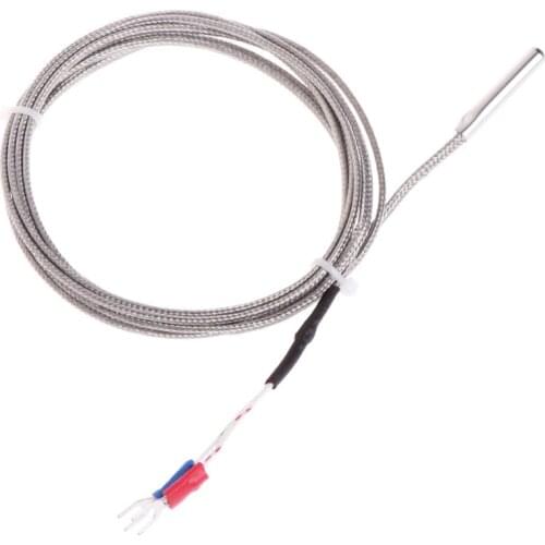 2m K-Type Thermocouple Temperature Sensor 0-600℃ 5*30mm Probe Stainless Steel P31D