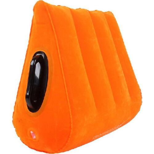 Inflatable Sex Pillow Adult Game Triangle Magic Wedge Pillow Cushion PVC Flocking Sex Toys For Couples Sex Aid Position Pillows