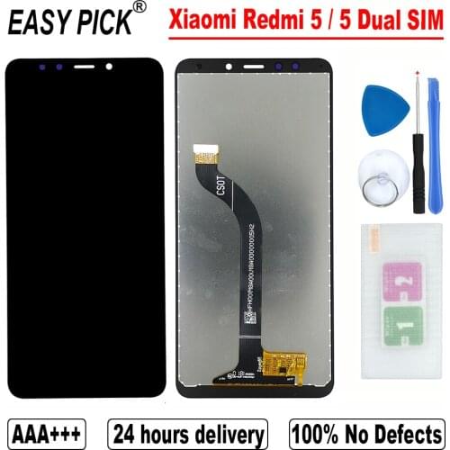 For Xiaomi Redmi 5 LCD Display Touch Screen Digitizer Assembly Replacement with frame For Xiaomi Redmi 5 Dual Sim