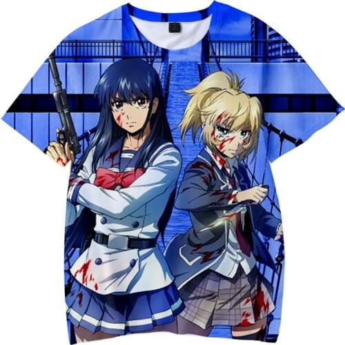 High-Rise Invasion 3D O-neck Short Sleeve T-shirts Tops Casual T-shirt Japanese anime 3D Pattern Print Childrens T-shirts